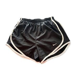 Nike Dri-FIT Tempo Running Shorts - Black & White 3" Inseam Brief-Lined shorts s